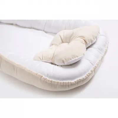 Babynest pentru copii Twins Velvet bej deschis