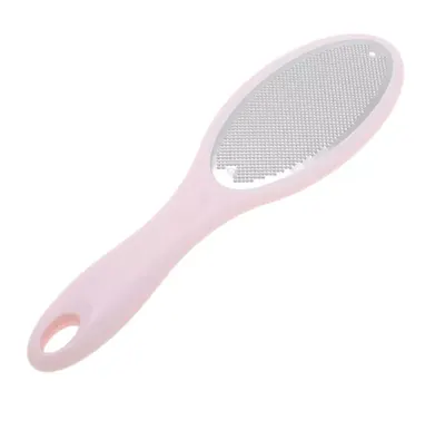 Pilă pentru călcâie din inox – profesională, roz