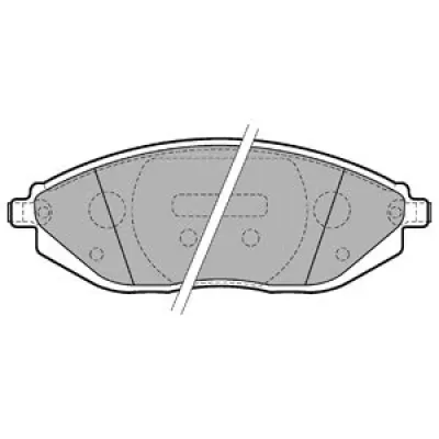 Set placute frana, frana disc DELPHI LP2218