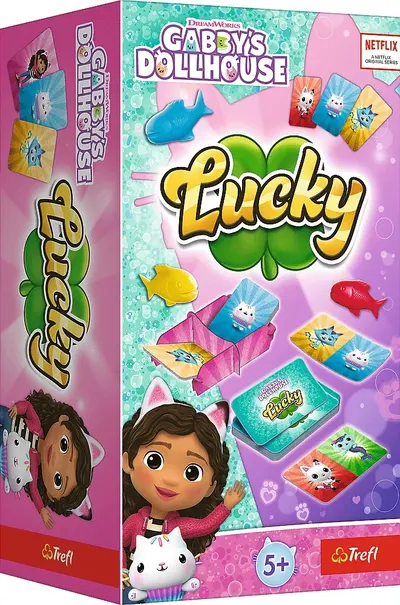 Joc de bord Gabby's Dollhouse: Lucky - Pentru copii