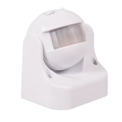 Senzor Prezenta IP44 180° Alb, NV-1111.301