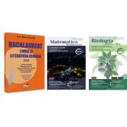 Pachet Bacalaureat 2026. Limba si literatura romana, Matematica pe intelesul tuturor 2026. M-mate-info, M-stiintele naturii si Biologia pe intelesul t
