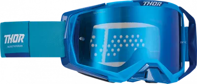 Ochelari cross atv Thor Activate, lentila oglinda, culoare albastru alb