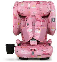 Scaun auto Cosatto - On The Go, IsoFix, i-Size, 76-150 cm, Itchy Feet Rosy