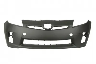 Bara protectie (fata, cu orificii lampa, cu orificii senzor parcare, negru) potrivit TOYOTA PRIUS III XW30 04.09-02.16