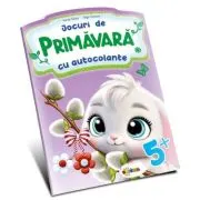 Jocuri de primavara cu autocolante 5+