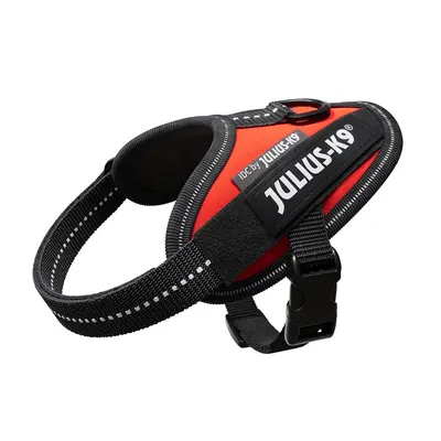 Ham ajustabil, rosu, cu elemente reflectorizante, circumferința piept 29-36 cm