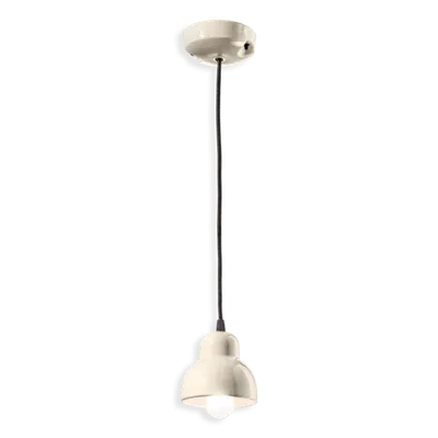 Sospensione Piccola / Small Pendant Deco Berimbau Finish Crm - Crema C2610