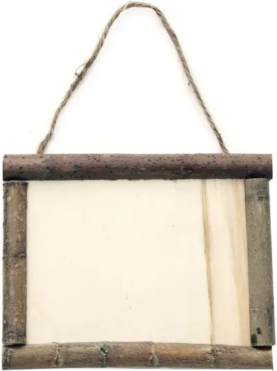 Semn din lemn Em Art - Placă cu frânghie, 150 x 120 mm