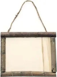 Semn din lemn Em Art - Placă cu frânghie, 150 x 120 mm
