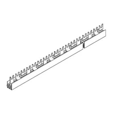 C-Busbar 3-pole.N.break-out, 16mm²