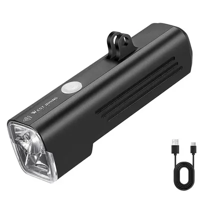 Lumină biciclete reîncărcabilă super luminoasă, negru