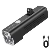 Lumină biciclete reîncărcabilă super luminoasă, negru
