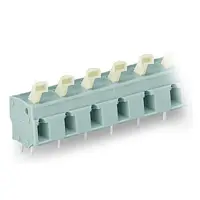 PCB terminal block; push-button; 2.5 mm²; Pin spacing 10/10.16 mm; 10-pole; suitable for Ex-e applications; CAGE CLAMP®; commoning option; 2,50 mm²; light gray