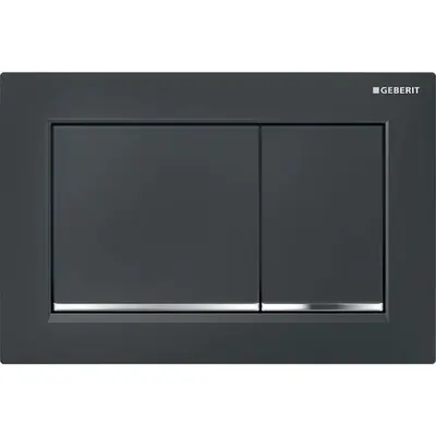 Clapeta actionare dubla rezervor wc neagra Geberit Omega20