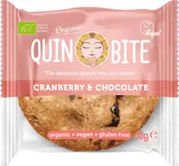 Fursec cu ciocolată și merișoare fără gluten, 50 g, Quin Bite