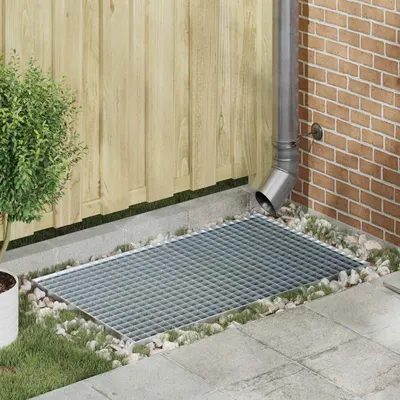 vidaXL Grătar Argintiu 100 x 60 x 2 cm Oțel galvanizat prin imersie