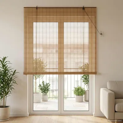 vidaXL Rulou textil Maro 130 x 220 cm Bambus
