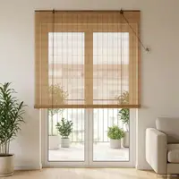 vidaXL Rulou textil Maro 130 x 220 cm Bambus