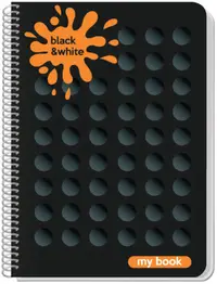 Caiet spiralat Black&White My Book - A5, 80 foi, sortiment