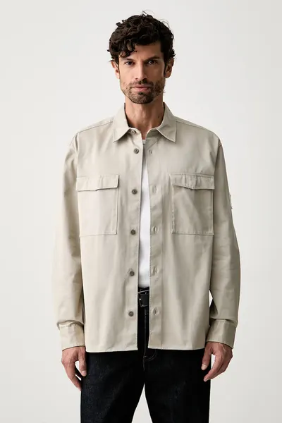 Calvin Klein Jeans cămașă pentru bărbați din bumbac