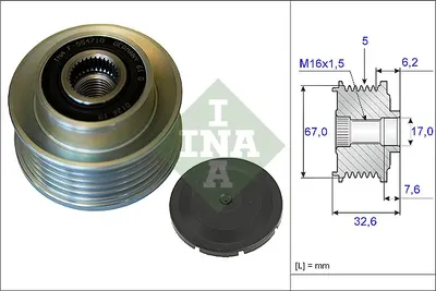 Fulie alternator Kia 72011-0800