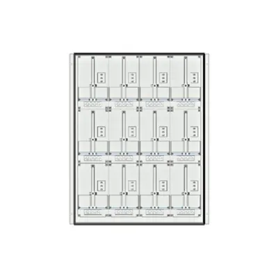 Meter box insert 3-rows, 12 meter boards / 25 Modul heights