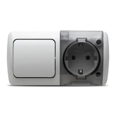 Eva Modul Intrerupator Priza Capac CP PT IP54 Alb