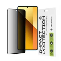 Folie de protectie Ecran Privacy Techsuit pentru Xiaomi Redmi Note 13 5G, Sticla Securizata, Full Glue, 111D