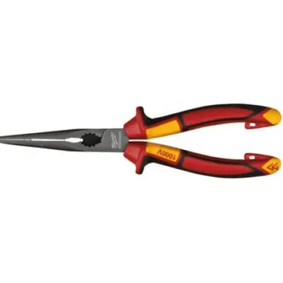 Cleste VDE cu vrf lung rotund si tais, 205mm, Milwaukee 4932464564