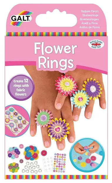 Set creativ Galt Toys - Fa-ti singura inele, flori