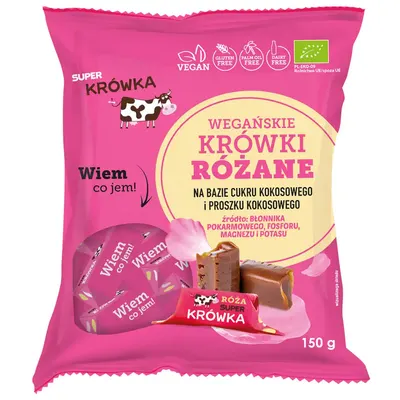 Caramele cu Aroma de Trandafir fara Gluten Ecologice/Bio 150g