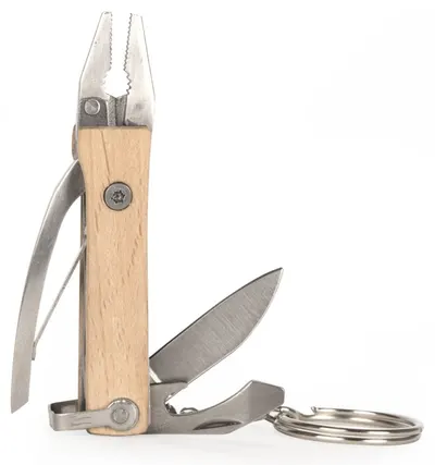 Instrument multifuncțional Kikkerland - Mini clește breloc, 5 în 1