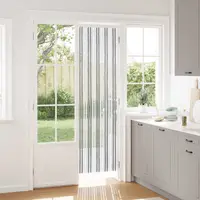 vidaXL Perdea pentru insecte din chenille Gri și alb 56 x 200 cm