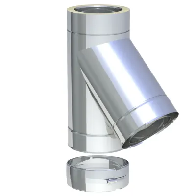 Racord Y Tub inox izolat DW ECO- FI180 - 45GR
