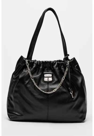 Geanta tote din piele The Cristina - Negru