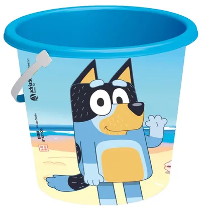 Găleată de nisip din plastic Micki - Bluey, albastru