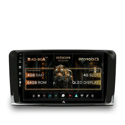 Navigatie Mercedes Benz ML W164 GL X164, Android, A-Octacore 4GB RAM + 64GB ROM, 9 Inch - AD-BGA9004+AD-BGRKIT405