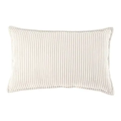 Pernă decorativă pentru copii crem cu tapițerie din catifea reiată Bolster – Wigiwama