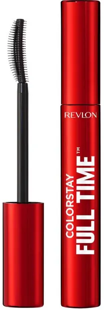 Revlon ColorStay Rimel pentru volum natural Full Time, 401 Blackest Black, 8 ml