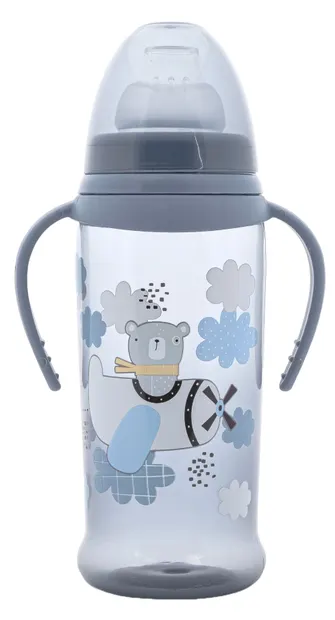 Biberon cu vârf moale Lorelli My Friend - 350 ml, Cameo Blue