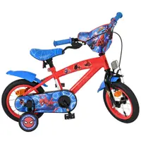 Bicicletă pentru copii cu roți ajutătoare E&L cycles - Spiderman, 12''