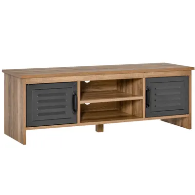 HomCom comoda TV stil industrial, cu sertare, 109x35x38cm | AOSOM RO