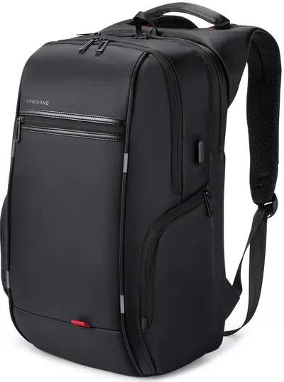 Rucsac pentru laptop Kingsons - Trailtech, 15.6'', negru