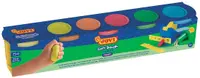 Plastilina moale Jovi - 5 culori, fluorescentă