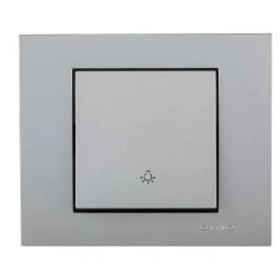 Intrerupator Cruce ST Grano Met Ovivo OV00108, 10A, 240V, IP20, argintiu