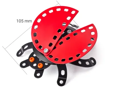 Joc de construcție cu piulițe și șuruburi metalice