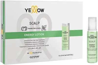 Alfaparf Yellow Scalp Loțiune intensivă împotriva căderii părului, 6 x 13 ml