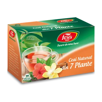 Ceaiurile lumii din 7 plante, 20 plicuri, Fares