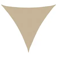 vidaXL Parasolar din țesătură oxford, triunghiular, 5 x 5 x 5 m, bej